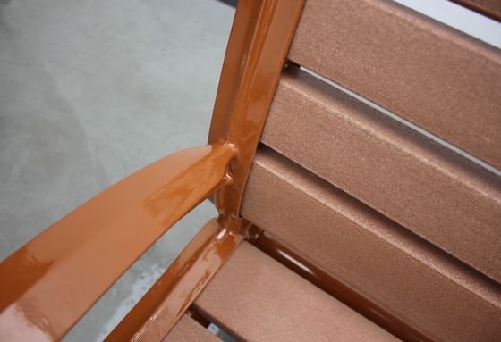Traditional Rustic Garden Outdoor Wooden Bench With Recycle Composite Material