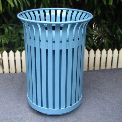 Large Outdoor Trash Cans , 36 Gallon Trash Bin With Galvanized Steel Liner