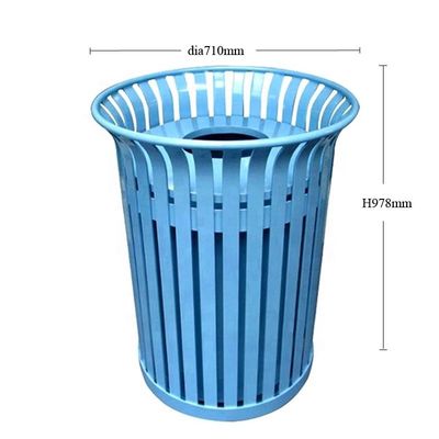 Large Outdoor Trash Cans , 36 Gallon Trash Bin With Galvanized Steel Liner