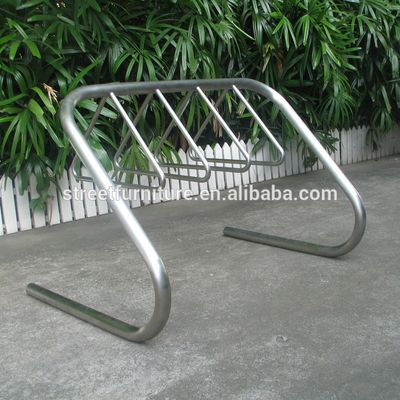 Outdoor Bike Parking Racks 316 Stainless Steel Material With 4 Bike Capacity