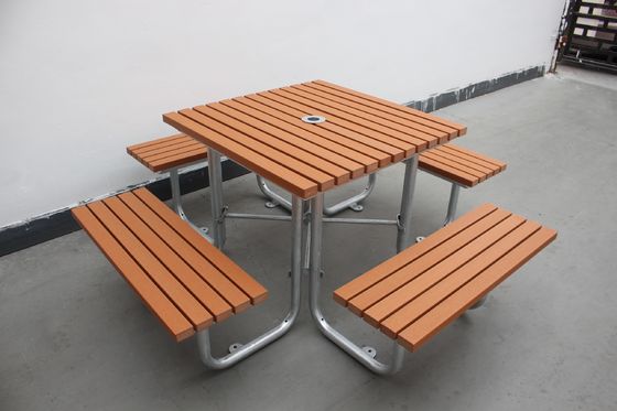 Commercial Outdoor Recycled Plastic Picnic Table And Chair OEM ODM
