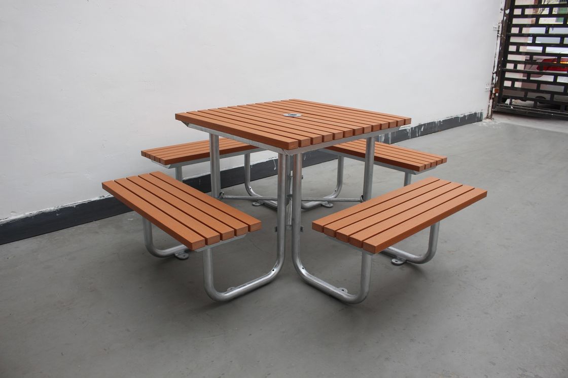 Commercial Outdoor Recycled Plastic Picnic Table And Chair OEM ODM